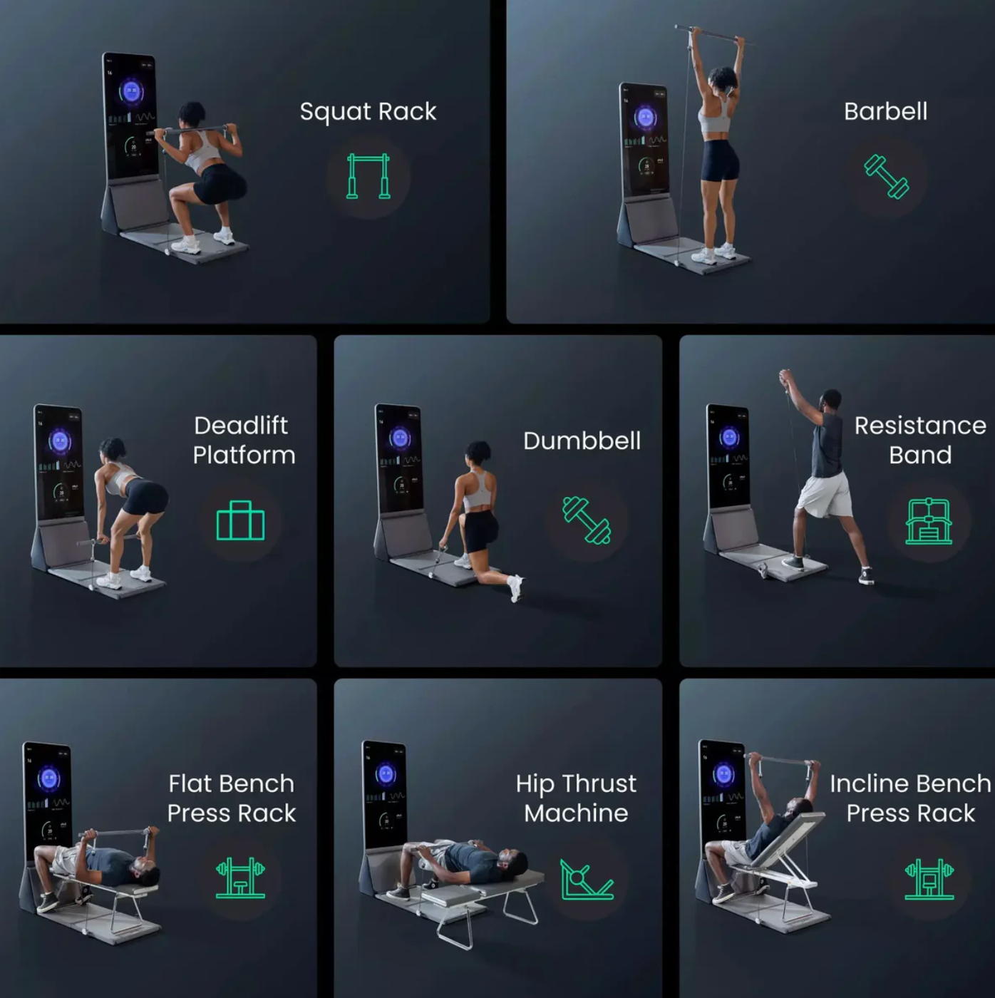AEKE Smart Home Gym K1 – All-in-One AI-Powered Home Gym